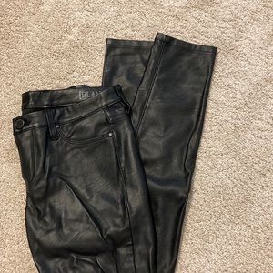 Black Pleather Skinny Pants